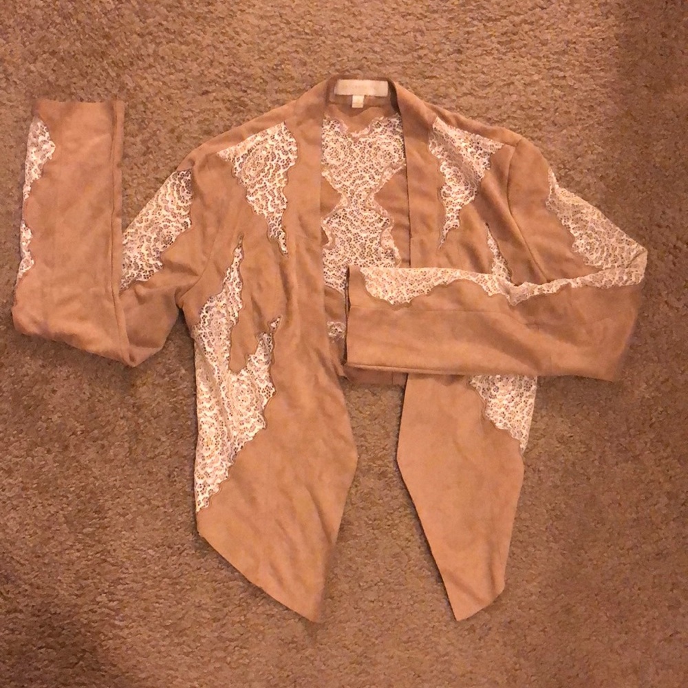 Tan Crop Jacket